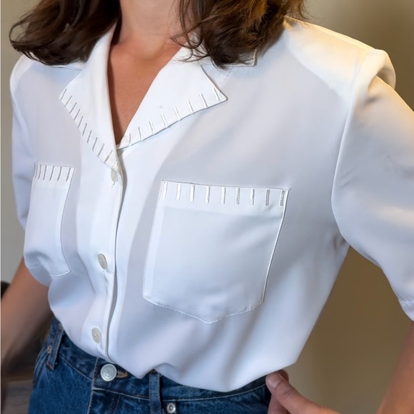 Vintage white button up - Picture 1 of 7